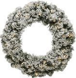 Everlands Kerstkrans Imperial besneeuwd 50cm 50LED