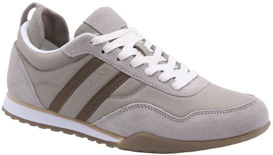 Cycleur De Luxe Heren Lage Sneakers Grijs Leer Maat 42