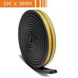 Simple Fix Tochtstrip - 5M x 9MM - Zwart
