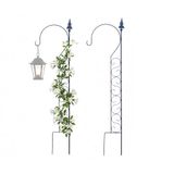 Relaxdays klimrek set van 2, metaal, vrijstaand, 116x28 cm, zwart