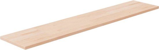 vidaXL Plank - 100x20x1,5 cm - onbehandeld - massief - eikenhout