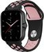 Strap-it Sport siliconen bandje - zwart/roze