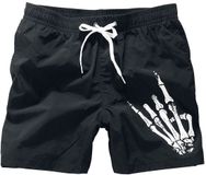 Funshirt Metal Hand Heren Zwembroek - Zwart - S