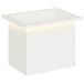 vidaXL Jardinière de jardin avec LED Blanc 30 x 40 x 30 cm Acier