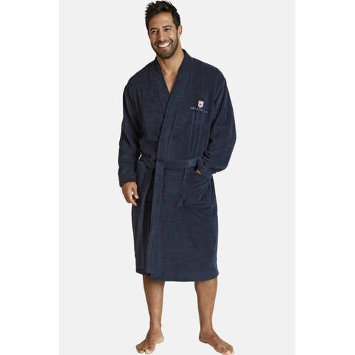 Jan Vanderstorm Plus Size Badstof Badjas JANNING Donkerblauw