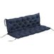 Coussin d'assise pour banc, coussin de banc avec sangles de fixation, pour 3 personnes maximum, garnissage en mousse, coussin d'assise
