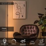 Lucide FINAN - Vloerlamp - LED Dimbaar - 1x32W 2700K - Zwart