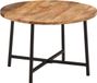 vidaXL Salontafel 54x54x35 cm massief mangohout en ijzer