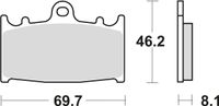 TRW MCB 602 Plaquettes de frein frittées