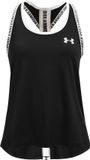 Under Armour Knockout Tank - Meisjes Sporttop - Zwart - Maat YXL