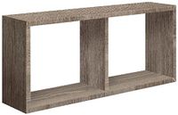 Homemania Morgana Wandrek, voor woonkamer, slaapkamer, kantoor, MDF, eiken, mokka 70 x 30 x 15,5 cm