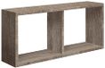 Homemania Morgana Wandrek, voor woonkamer, slaapkamer, kantoor, MDF, eiken, mokka 70 x 30 x 15,5 cm