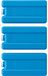 Icecat Set de 3 blocs réfrigérants - 0,25 litre, dimensions 16,5 x 8 cm, bleu, pour un refroidissement longue durée