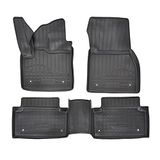 Norm Liners 3D rubberen matten automatten, vloermatten compatibel met Range Rover Evoque vanaf 2018, individuele pasvorm met hoge rand cca 4-5 cm, all-weather 4-delig, premium kwaliteit