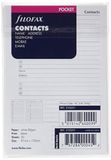 Zaknaam, Filofax Vak voor naam, adres, telefoon, mobiele telefoon, e-mail