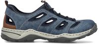 Rieker Heren Instappers Slipper 08065-17 Blauw