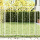 vidaXL - Heckelement - ASSEN - 163 x 150 cm - Staal - Wit