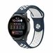 By Qubix Qubix Sport Edition siliconen band - Donkerblauw + wit - geschikt voor Huawei Watch 5 - 46mm
