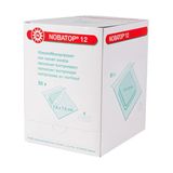 Nobatop 12 vliesstofcompressen 50 x 2 stuks steriele compressen (7,5 x 7,5 cm)