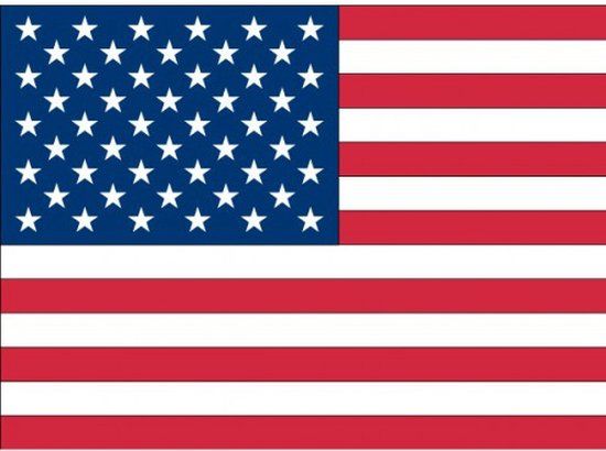10x USA/Amerika Stickers 10 cm - Amerikaanse vlag - Themafeest Decoratie
