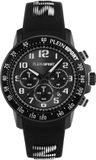 Plein Sport Chronorace Quartz Chronograaf Horloge Zwart Kast Gemaakt Van 100% Gerecycled Roestvrij Staal En Een Armband Van 100% Siliconen 45 PSJGA0126, PSJGA0226, PSJGA0326, PSJGA0526