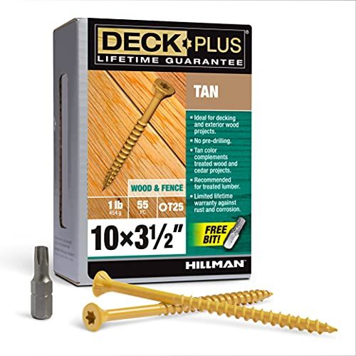 HILLMAN FASTENERS 48421 LB 3.5x10Tan Deck Schroef