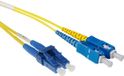 ACT RL1803 Glasvezel Patchkabel Duplex Short Boot LSZH Singlemode - LC/SC 9/125µm OS2 - 3 meter