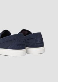 s.Oliver Men Shoes suède loafers donkerblauw