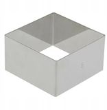 De Buyer Vierkante Bakring 8x8x4.5 cm Roestvrij Staal