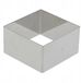 De Buyer Vierkante Bakring 8x8x4.5 cm Roestvrij Staal