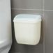 Boîte de rangement en plastique avec couvercle en plastique et ensemble d'autocollants muraux originaux pour la salle de bain, la cuisine, les toilettes et la poubelle