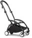 Stokke YOYO3 Black Frame - Includes 5-point harness, adjustable backrest, extendable hood, padded shoulder strap and protective storage bag - color pack not included