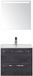 BES LED Seville Badmeubelset 60 cm - Black Oak - Keramische Wastafel Wit Enjoy met Sence Spiegel