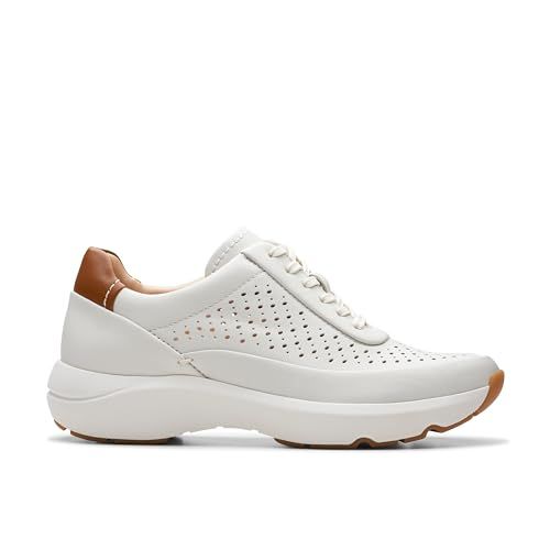 Clarks Tivoli Grace Womens Off White Lea, 7