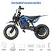 StarTech Elektrische offroad-motorfiets voor kinderen, model A14 - 500W - 36V - Tot 25 km/u - 14 inch wielen - Voor- en achtervering - Blauw
