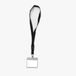 Merkloos Zwart keycord met badge-/pashouder - 1 stuk