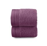 Top Towel Premium - Grote badhanddoeken - 2 gezichts- of bidet handdoeken - 30 x 50 cm - 100% katoen - 600 gram - aubergine
