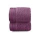 Top Towel Premium - Grote badhanddoeken - 2 gezichts- of bidet handdoeken - 30 x 50 cm - 100% katoen - 600 gram - aubergine