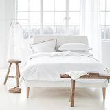 DESIGNERS GUILD Astor dekbedovertrek katoen perkal naturel 140 x 200 cm