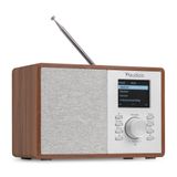 Audizio Cosa-WD Internetradio DAB+, FM, Bluetooth 5.2, 30W, Bruin/Zilver