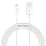 Baseus Superior CALYS-C02 USB-A naar Lightning kabel 2m Wit