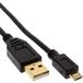 InLine 31720P USB-kabel 2 m USB 2.0 USB A Micro-USB B Zwart