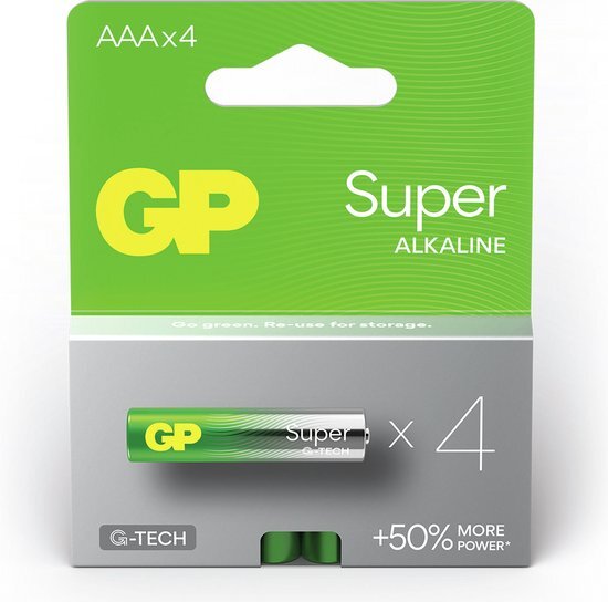 GP Super alkaline AAA-batterijen 4PK
