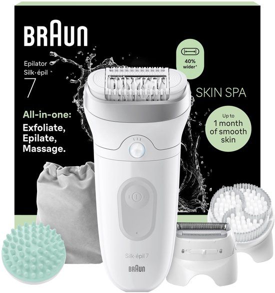 Braun Silk·épil 7 SkinSpa 7-081 - Wet & Dry Epilator - Wit