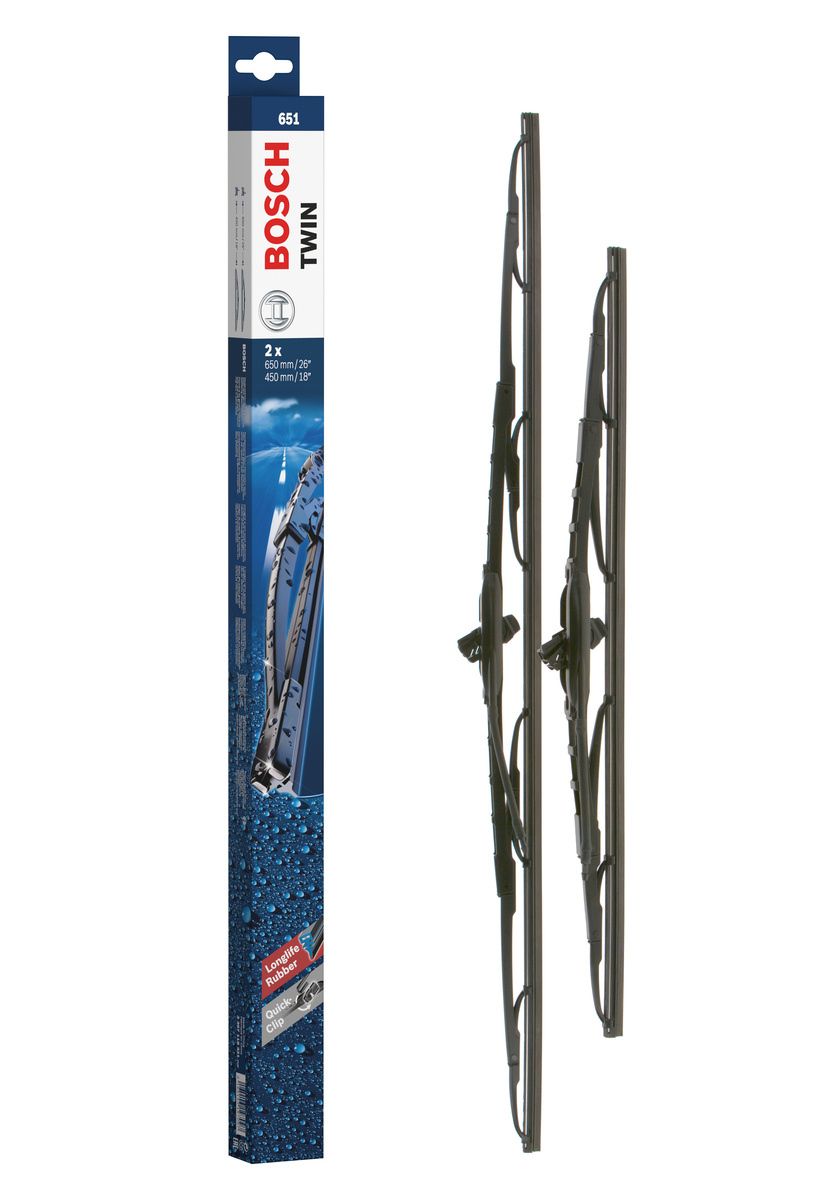 Ruitenwissers Twin 651 - 650/450 mm - Set