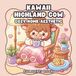 Kawaii Highland Cow Bold and Easy Coloring Book
