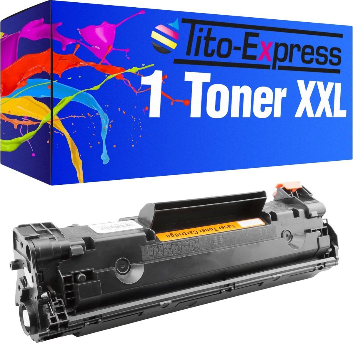 Tito Express PlatinumSerie 1x toner cartridge alternatief voor HP CF283A 83A Black