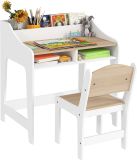 AIYAPLAY Bureau d'étude pour enfants avec chaise MDF 60L x 48l x 68H cm Bois naturel