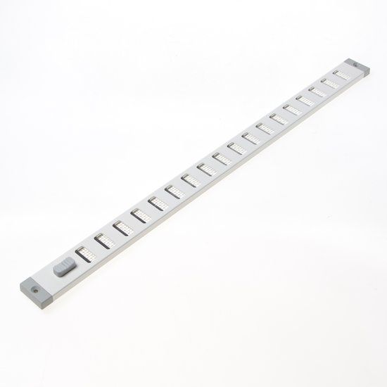 Gavo Schuifrooster aluminium wit gaas 50 x 50cm
