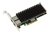 KALEA-INFORMATIQUE Netwerkcontroller-kaart PCIe 3.0 x8 LAN Ethernet 10G 2 RJ45-poorten. met Intel X540-chipset. Beugels met hoog en laag profiel.